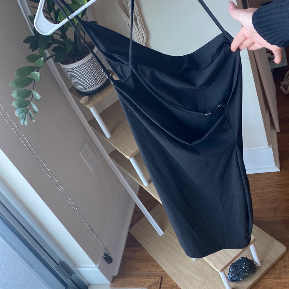 Black mini dress
